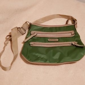 Dana Buchman Green/Tan Crossbody Bag